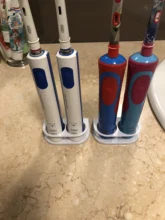 Eléctrico cepillo de dientes titular blanco eléctrica soporte para cepillo de diente Dual cepillo soporte traje para Oral B