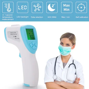 

Non-Contact Body Infrared Forehead Thermometer For Adults And Children With LCD Display Digital Laser Temperature Tool