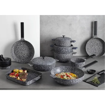 

EMSAN PERGE SERIES PAN COOKWARE CHIC DESIGN DIFFERENT SIZES NON-STICK MODERN BEST QUALITY MADE İN TURKEY FAST SHIPPING