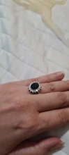Anillo de princesa de circón azul transparente para mujer, joya de compromiso para fiesta, joyería exquisita, decoración para novia