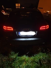 2 uds Led para placa de matrícula bombilla de luz libre de Error número de placa lámpara para Audi A4 A5 A6 C6 A3 S3 S4 S5 B6 B7 S6 A8 S8 Rs4 Q7