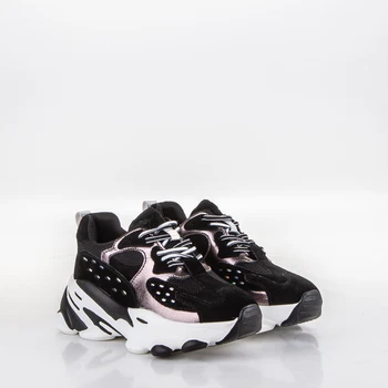 

Sneakers women's 66032 Black, color me, genuine leather/Textiles