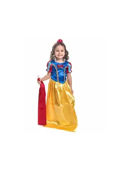 

cotton princess costume, cotton princess party costume with plain cape,with crown gift
