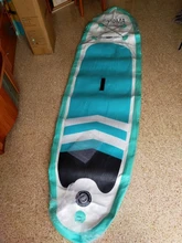 Tabla de surf portátil para adultos, 120x28x4 pulgadas, válvula antifugas, tabla de Paddle, portátil y fácil de almacenar