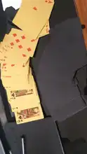 Waterproof Cards Poker-Set Deck 24k-Gold Plastic Magic Entertainment Foil