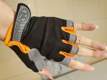 AOLIKES-guantes de ciclismo antideslizantes, para acampar, senderismo, gimnasio, Fitness, medio dedo