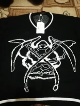 HEYounGIRL-suéter de punto de estilo Preppy para mujer, Jersey de punto de gran tamaño con cuello de pico informal, Jersey estampado de moda, prendas de punto 2021