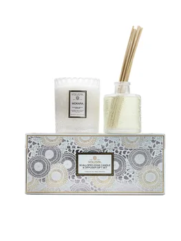 

Aroma candle Voluspa-gift set-Orchid in a gift candle holder and diffuser