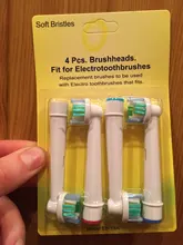 Heads Nozzles Toothbrush Oral-B Replaceable Teeth-Cleaning for Rotary Electric 4pcs/Pack