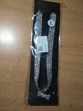 Collar ostentoso de perro de cristales para cachorro, Collar brillante con diamantes de imitación para mascotas, suministros de Perros pequeños S/M/L