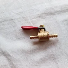 Pipe-Fittings Valve Ball Hose Barb Inline Water-Oil Brass Shutoff 6mm-12mm Air-Gas