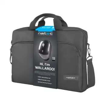

Natec nto-1304 wallaroo black wireless mouse-for laptops 15.6 '/39.6cm - 1 compartment-1 pocket-