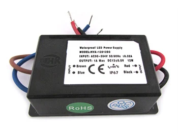 

Power supply transformer CV waterproof IP67 12V 12W 1A for coil Led lights