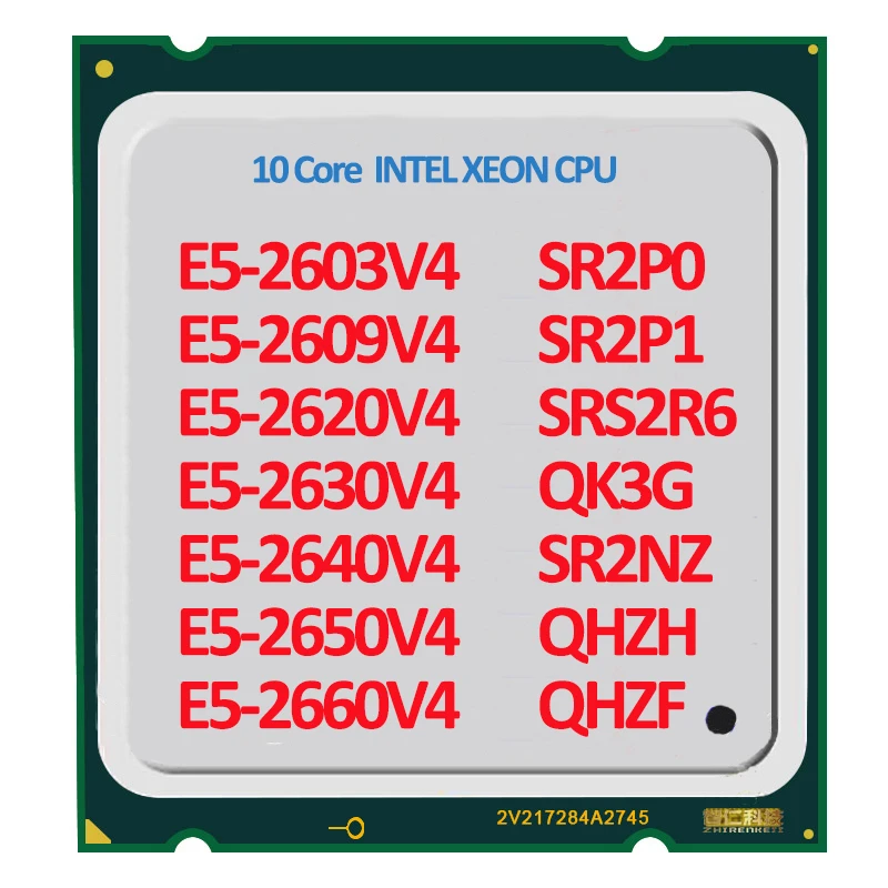 E5-2603V4 E5-2609V4 E5-2620V4 E5-2630V4 E5-2640V4 E5-2650V4 E5-2660V4 процессор Intel Xeon ПК компьютер Процессор разъединить 6/8/10 ядер