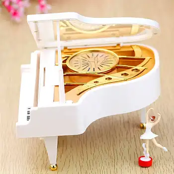 

LORONZ Personalized music box Piano Dancing Ballerina Music Box Carousel Swivel Clockwork Music Box Nice Gift for Girls
