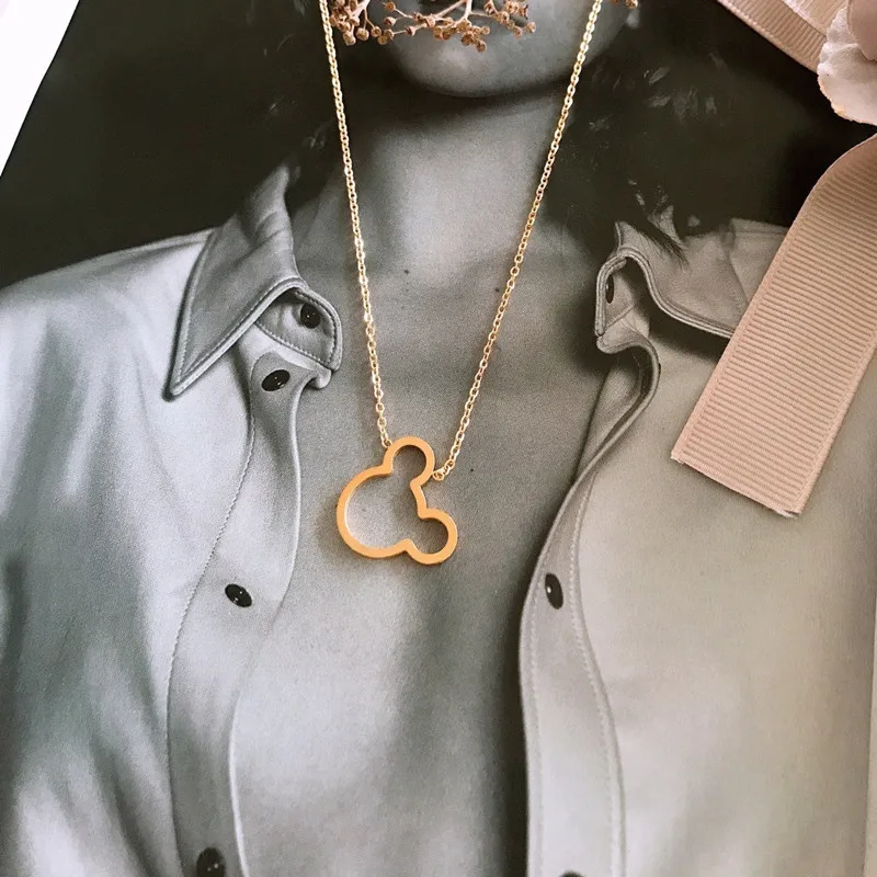 10PCS Dainty Cartoon Pendant Baby Mouse Necklace For Kids Gift Ketting Vrouwen Choker Collar Animal Fashion Jewelry Girls Women | Украшения