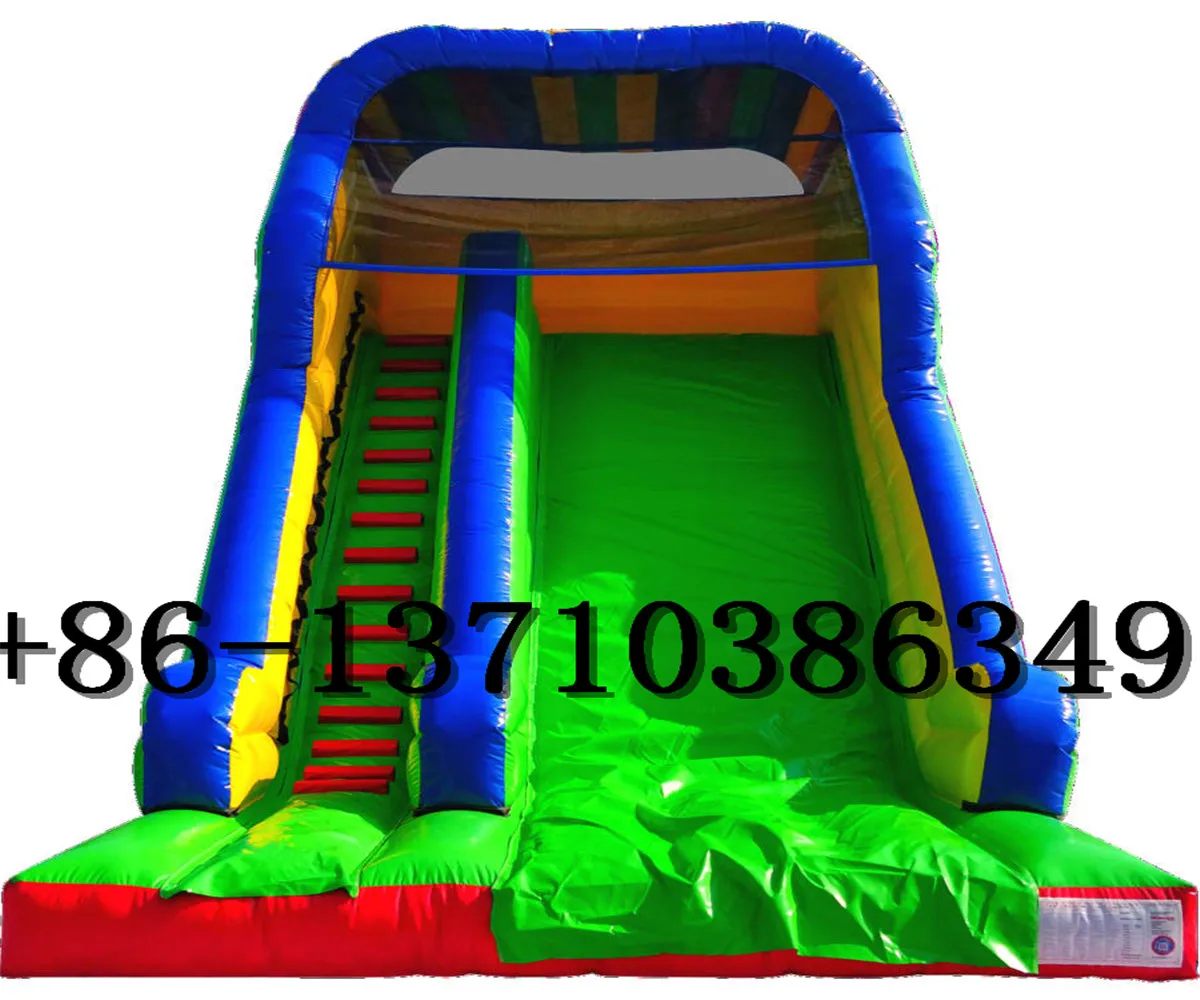 Factory direct children's cartoon color inflatable castle slide for sale