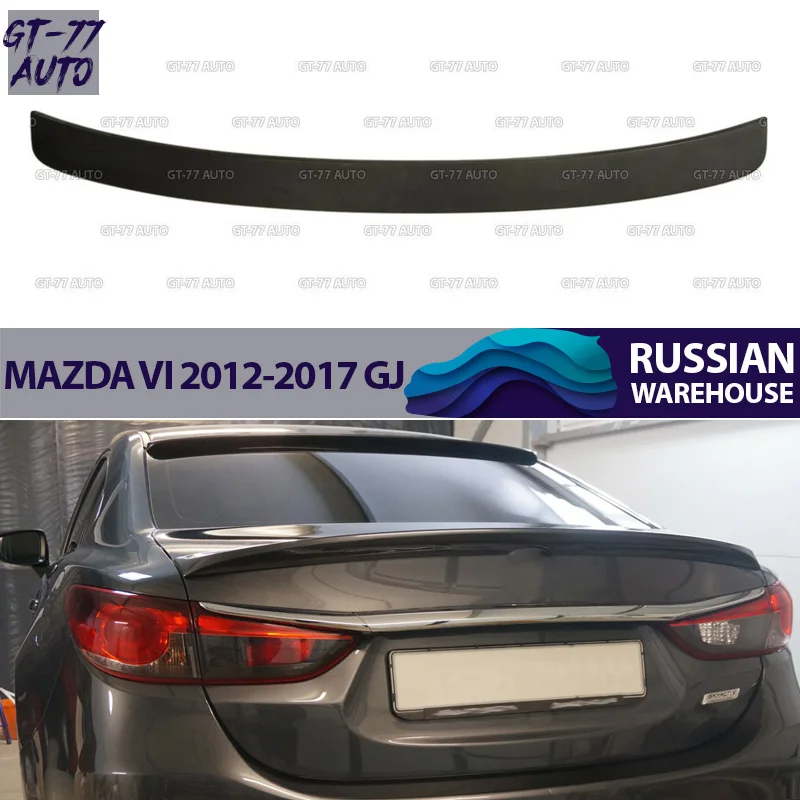 Спойлер козырек на заднее стекло для Mazda 6 2012 2017 GJ лип навес внешний материал ABS