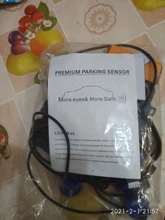 Eunavi 1set de Parktronic Kit de sensores de estacionamiento Led 4 6 8 sensores para todos los coches inversa asistencia Sistema de Control de Radar de marcha atrás