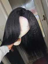 Rizado rizado mechones 100% mechones de cabello humano postizo mechones no Remy Yaki grueso de la armadura del pelo recto 3/4 Pc/lote manojos de pelo barato mechones