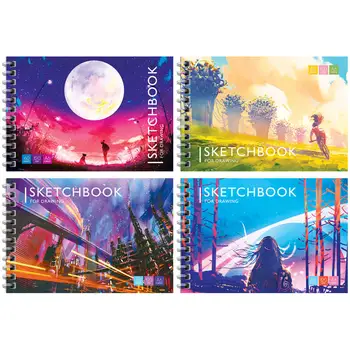 

Sketchbook for sketches Artspace "Bright World" A6 60L on the comb 120g/m2