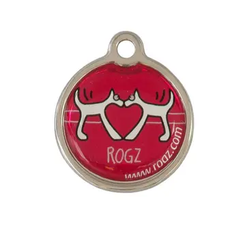

Address on dog collar rogz fancy dress red S-20 mm
