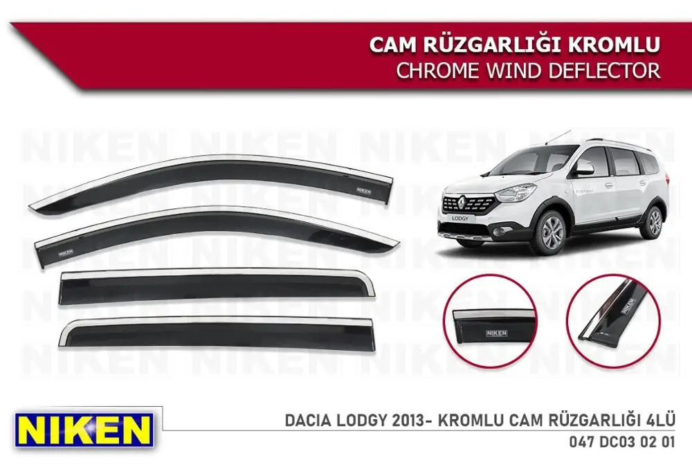 Для Dacia Lodgy ветровым щитком хром дождь окна Козырьки 2013 2014 2015 2016 2017 2018 2019 2020
