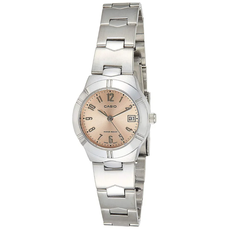 casio silver ladies watch