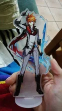 Genshin-Juego de mesa con base para disfraz de personaje, modelo de placa con base, modelo de figura de acrílico, ventiladores para decoración, regalo, Zhongli Mona Xinyan