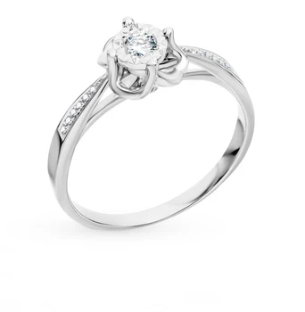 

Gold ring with diamonds sunlight sample 585