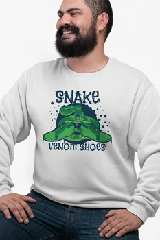 

Angemiel Wear Snake Venom Shoes White Men 'S Sweatshirt