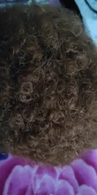 Afro corto rizado peluca corte Pixie pelucas de pelo Remy brasileño pelo Afro Puff pelucas de cabello humano para las mujeres la máquina hizo pelucas