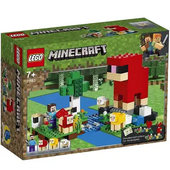 Lego Minecraft, la granja de Lana (21153), original, Minecraft, 260 piezas Lego, Minecraft toys, construccion, minifigures Steve