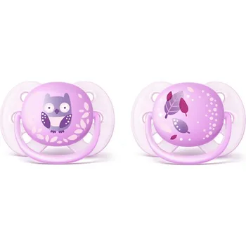 

Philips Avent SCF227/20 Ultra Soft Decorated Nipple 0 - 6 Girls 2 PCS