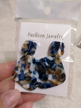 Pendientes de acetato acrílico con Clip para mujer, aretes bohemios grandes, Clips circulares de lujo para las orejas, accesorios de joyería, 2019