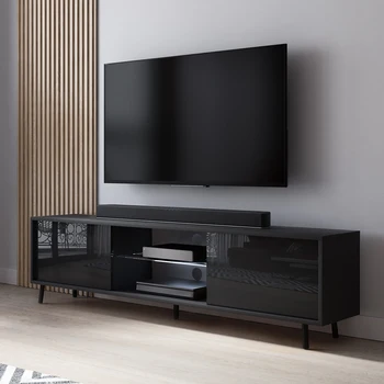 

Lefyr TV Cabinet 140 cm, black with LED