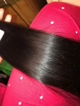 Beaufox-extensiones de pelo ondulado brasileño, extensiones de cabello humano liso, Natural/negro azabache, Remy, 1/3/4 unidades, 8-30 pulgadas