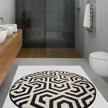 Antdecor damalı тематические круглый коврик для ванной коврик круглый ковер 4" 100 см