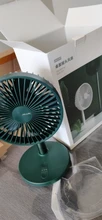 JISULIFE-Ventilador de escritorio portátil, Ventilador plegable telescópico para el hogar y la Oficina, 8000mAh, recargable por USB, silencioso
