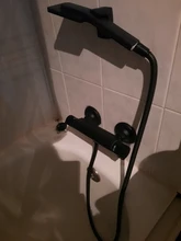 Thermostatic Shower-Set Bathroom-Accessories Wall-Mounted Black/chrome-Brass Spray-Head