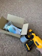 DEKO-PISTOLA DE PULVERIZACIÓN inalámbrica, pulverizador de pintura doméstico HVLP de 800ml, 3 tamaños de boquilla, batería de ion de litio de 20V CC de alta potencia, DKSG20K2