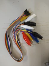 Wire-Line-Cable Jumper Alligator-Clips Lead Connection Crocodile Clip-Test DIY Male Double-End
