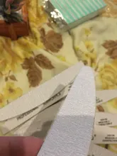 7 unids/lote profesional fuerte Sanpaper de archivo 100/180 grano de madera media luna Tabla de lijado de archivos de uñas de manicura herramientas