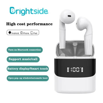 

Brightside TWS Bluetooth Headphone Wireless Earphones Bluetooth Earbus With Mic Charging Box HIFI Sound Gaming Headset