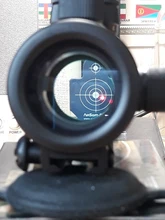 1x40 punto rojo alcance táctico Rifle verde rojo punto colimador punto con 11mm/20mm montaje carril Airsoft aire de caza