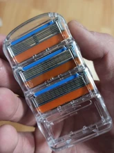 4 unids/lote cuchillas de afeitar 5 capa de hojas de afeitar para Gilettee de energía de fusión de afeitar cuchillas Gillette Proglide máquina