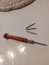 Herramienta de reparación con mango de destornillador para reloj, gafas de teléfono de 5 Bits, Kit de herramientas de reparación de relojes de alta calidad para relojero, 1 unidad