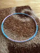 Aros deportivos para Fitness, herramienta de gimnasio, tubo de acero inoxidable, espuma gruesa elástica, desmontable, amigable con la piel, cintura, Círculo de Hoola para pérdida de peso