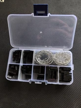 310 unids/set Dupont de alambre de puente conector de pines Kit de carcasa macho de crimpado de La pines + hembra Terminal de conector de clavija paso con caja