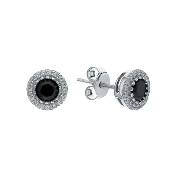 

Silver earrings with cubic zirconia sunlight sample 925